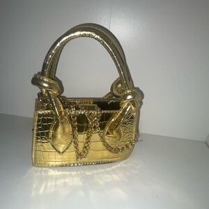 Mini gold bag